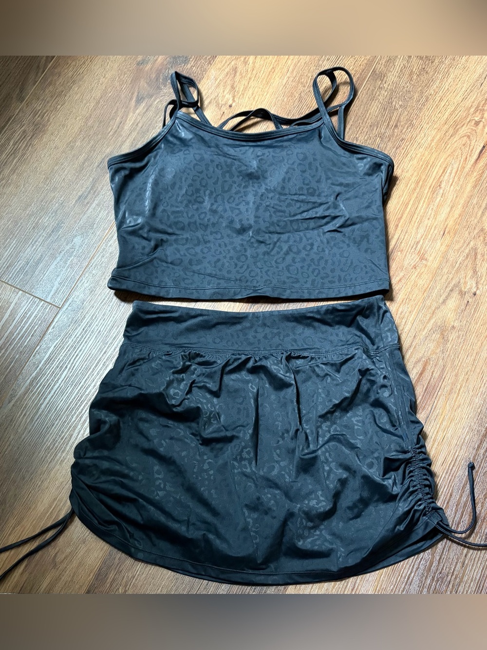 Kiava black leopard swimsuit
